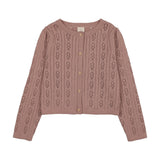 Analogie Dried Rose Pointelle Cardigan
