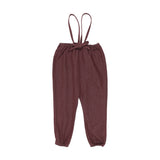 Lil Legs Burgundy Denim Rugged Threads Suspender Pants