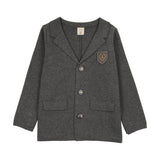 Analogie Mid Grey Crest Knit Blazer