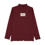 Analogie Deep Red Limited Capsule Mock Neck
