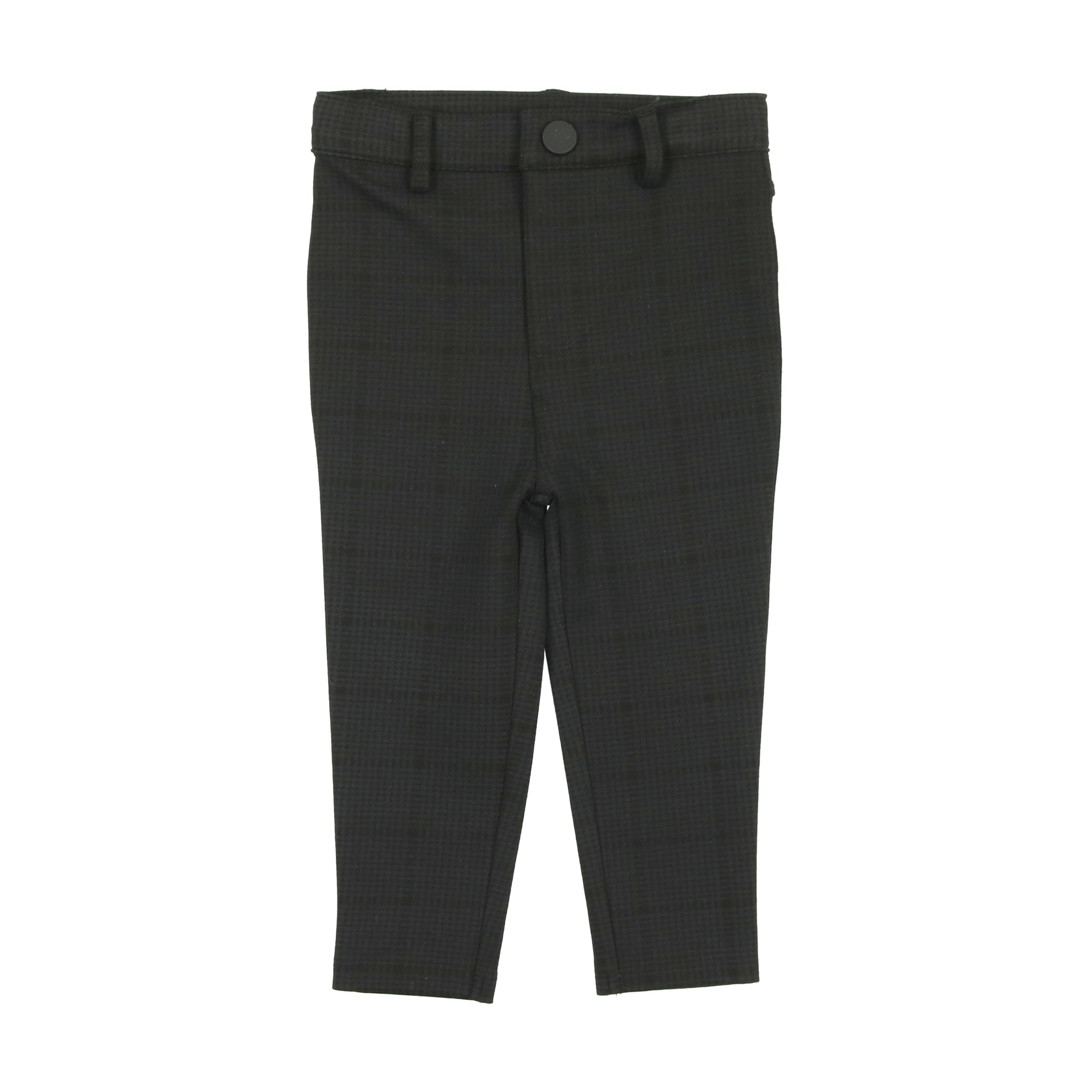 Analogie Black Plaid Pants