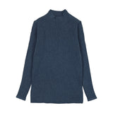Lil Legs Vintage Blue Knit  Mockneck