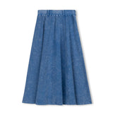 Vibe Light Blue Mineral Wash Panel Skirt