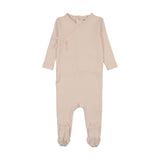 Mema Baby Blush Mock Wrap Pointelle Footie