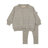 Mema Blue Leaf Sweatshirt Set