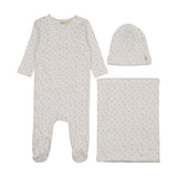 Mema Winter White/Pink Floral Side Snap Take Me Home Set