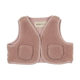 Mema Pale Rose Sherpa Vest