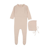 Mema Baby Blush Knit Footie Set