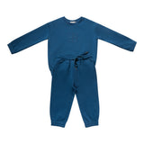 Numu Storm Teal Embroidered Fan Sweat Set