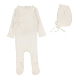 Lilette Cream Fine Pointelle Footie Set