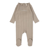 Lilette Oat Crown Pointelle Graphic Footie