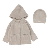 Lilette Natural Taupe Chunky Cardigan Set