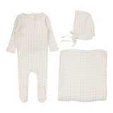 Lilette Cream/Red Dot Linear Printed Take Me Home Set