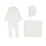 Lilette Winter White/Blush Edged Collar Take Me Home Set