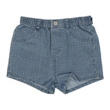 Analogie Denim Checked Shorts