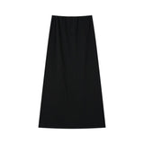 Coco Blanc Black Straight Skirt