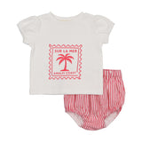 Teela Pink Seersucker Set