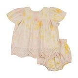 Teela Print Eyelet Romper/Set
