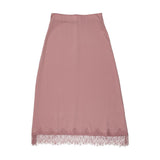 Emm Mauve Lace Slip Skirt