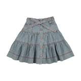 Teela Light Denim Stitch Skirt