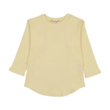 Teela Yellow Ribbed Tee