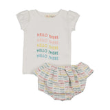 Teela Multi Hello There Ruffle Set