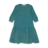 Teela Teal Mineral Wash Dress