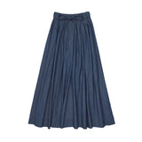 Teela Dark Denim Maxi Circle Skirt