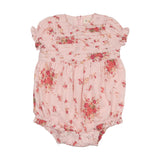 Teela Pink Shirred Romper/Set
