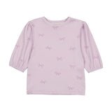 Teela Lavander Bow Printed Top