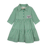 Teela Green Seersucker Dress