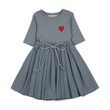 Teela Blue Pleated Dress