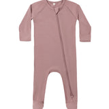 Quincy Mae Mulberry Bamboo Zip Footie