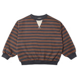 Rylee + Cru Mulberry Stripe Oversized Sweatshirt