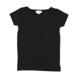 Lil Legs Black Bamboo Short Sleeve Tee