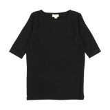 Lil Legs Black Bamboo Three Quarter Sleeve Tee