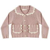 Rylee + Cru Rosewood Collared Cardigan