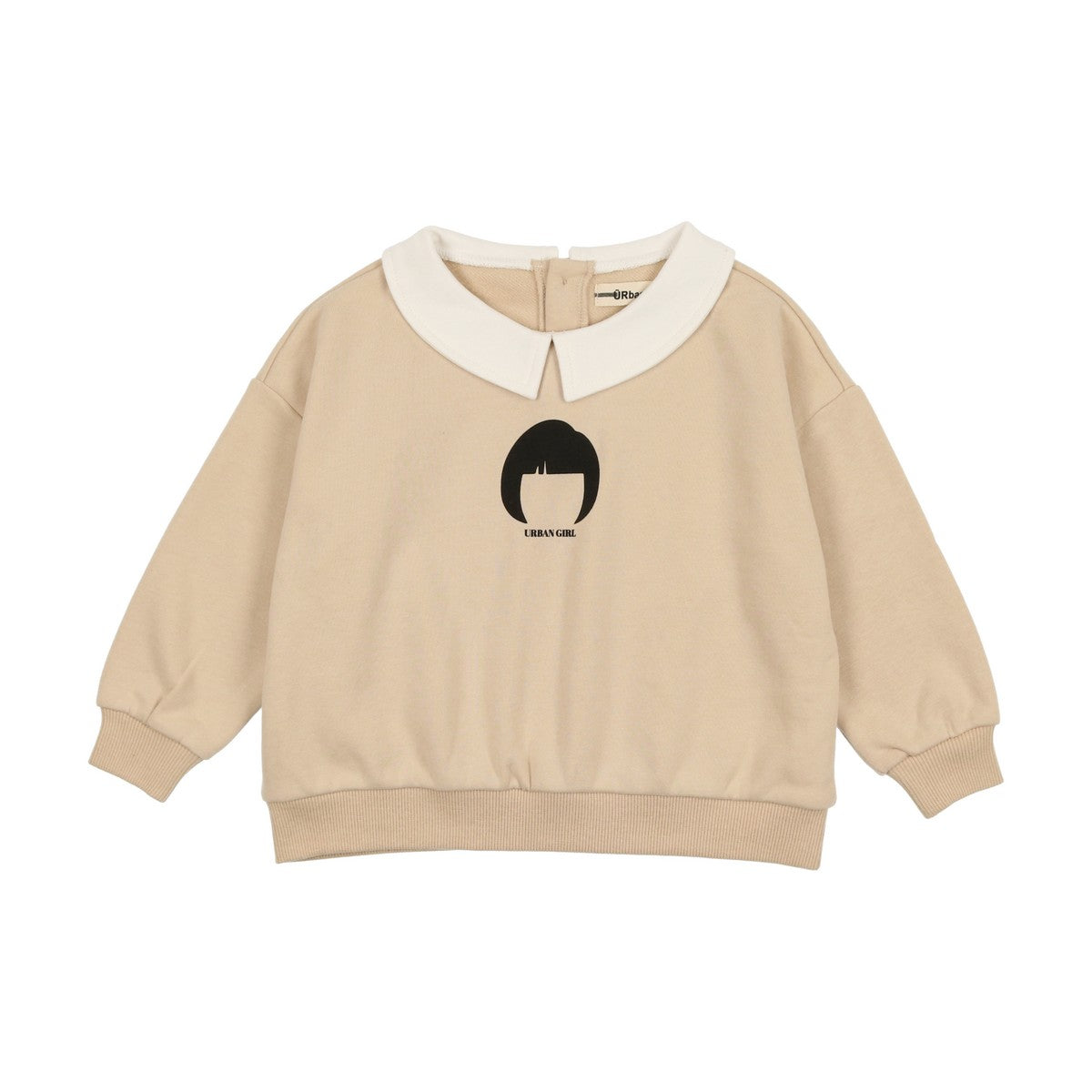 Urbani Cream Collared Sweatshirt