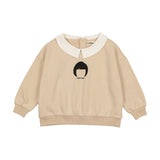 Urbani Cream Baby Collared Sweatshirt