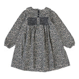 Analogie Dusty Blue Daisy Floral Dress