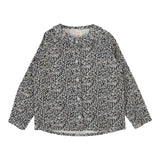 Analogie Dusty Blue Daisy Floral Blouse