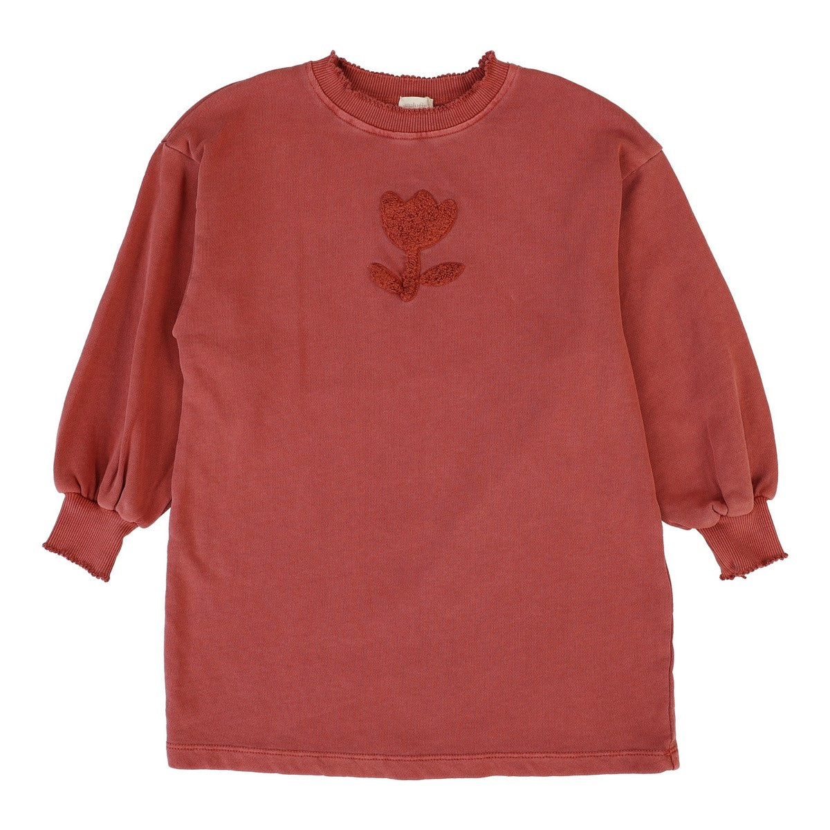 Analogie Mineral Red Sherpa Tulip Dress 