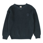 Analogie Slate Knit Vneck Sweater 