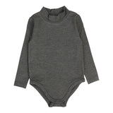Lil Legs Mid Grey Bamboo Mockneck Onesie