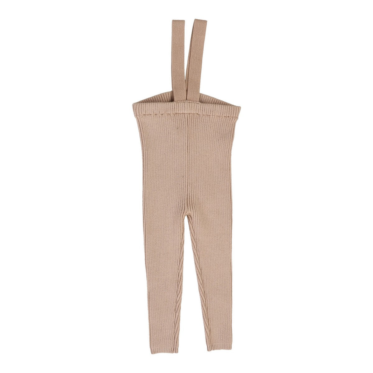 Lil Legs Dusty Pink Knit Long Suspender Legging