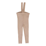 Lil Legs Dusty Pink Knit Long Suspender Legging