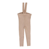 Lil Legs Dusty Pink Knit Long Suspender Legging