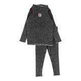 Lil Legs Black Wash Funnel Neck Set