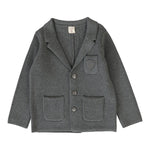 Analogie Mid Grey Crest Knit Blazer