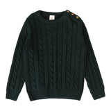 Analogie Hunter Green Cable Knit Sweater